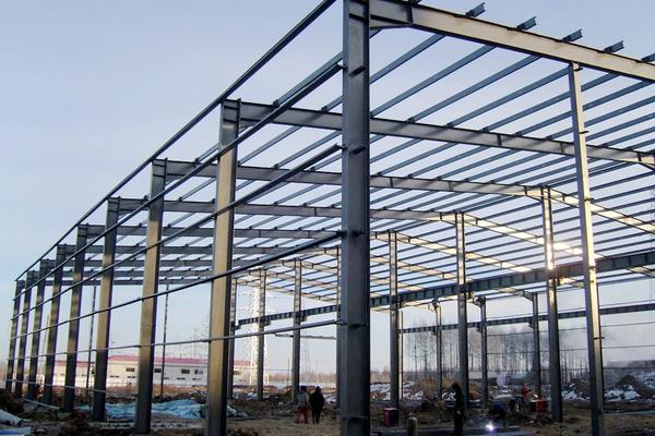 Taller de construcción de estructura de acero