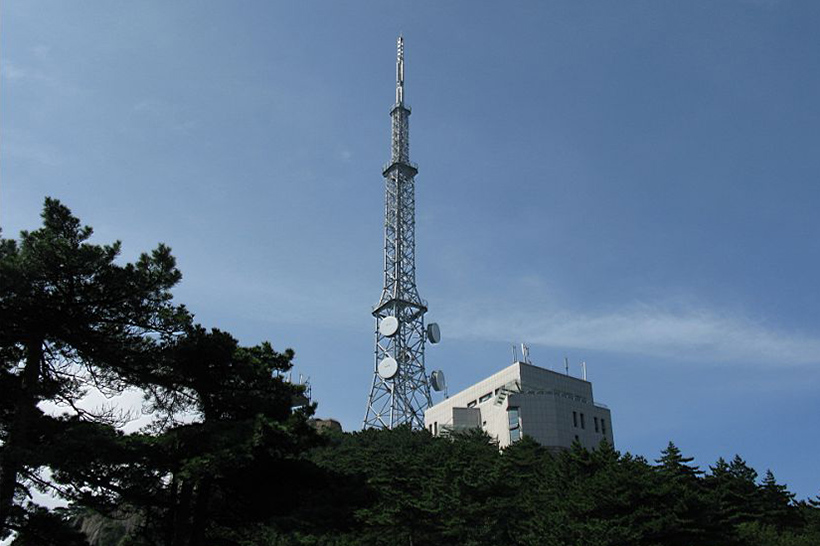 Mikrowelle Radio TV Broadcasting Stahlturm