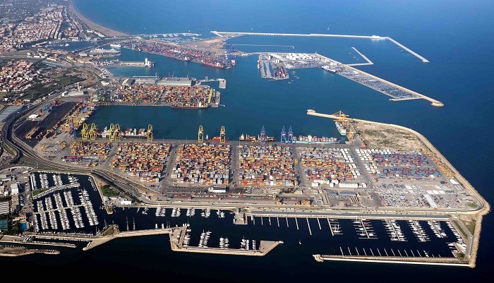 Container shipping from China to Valencia, Spain