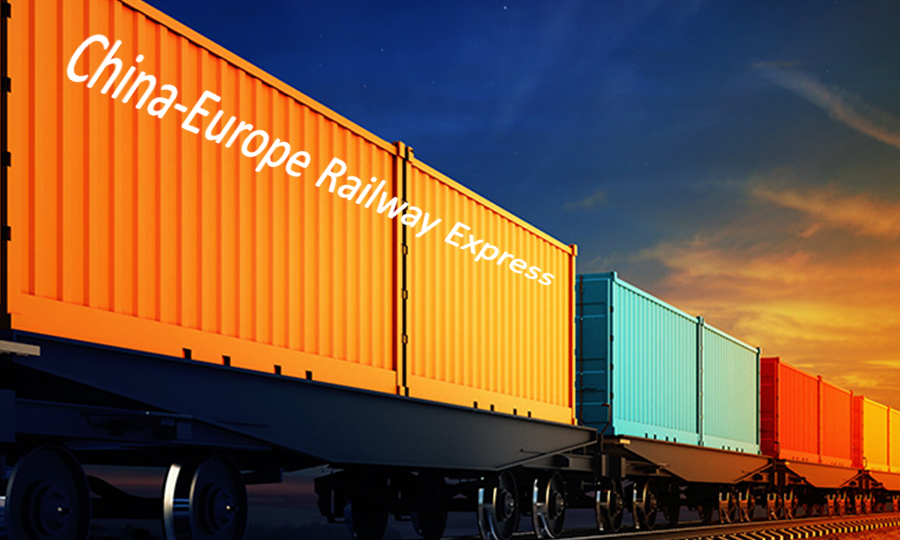 Shipping containers from China to Germany by freight train