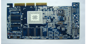 high quality 10L blue HASL planting gold-finger PCB board exporter