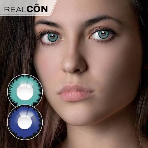 Realcon Splendid Blue & Black Flame Cosplay Lens Manufacturer