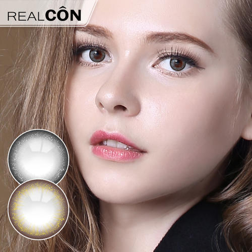 Realcon Wholesale Gold Powder and Silver Powder Colored Contact Lenses Supplier