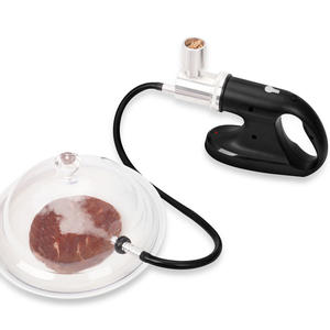 Portable 2 in 1 smoke infuser with food vacuum features