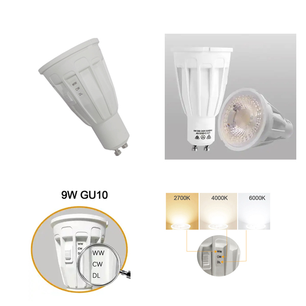led wall light pillar light color temperature switchable-with-GU10