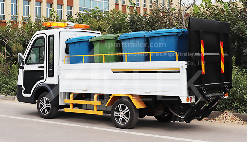 Can be loaded with 8 pcs 240L standard trash cans