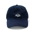 Embroidered logo denim dad hats
