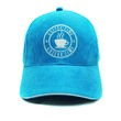 Sztruksowe niebieskie czapki baseballowe