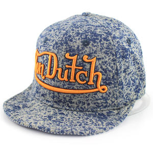 Custom Logo snapback hats in floral denim | Wintime Hat Manufacturer