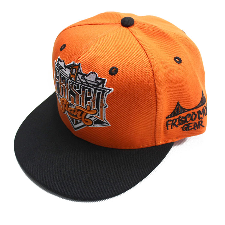 Orange coole Snapback-Hüte