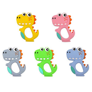 FDA Food Grade Silicone Baby Teething Toys Silicone Infant Animal Teether  