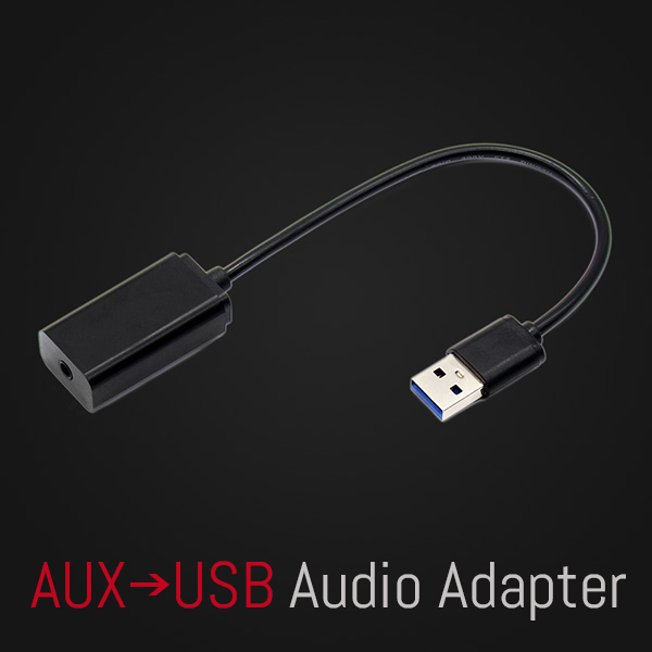 Specific AUX-USB audio adapter for select car models without original 3.5mm AUX input jack