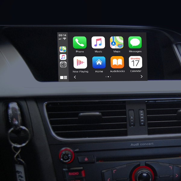 Wireless CarPlay/Android Auto/Espelhamento 3 em 1 integração para Audi 2009-2016 A4, A5/S5, 2009-2018 Q5 sem MMI (VI-AD-SYMC2)