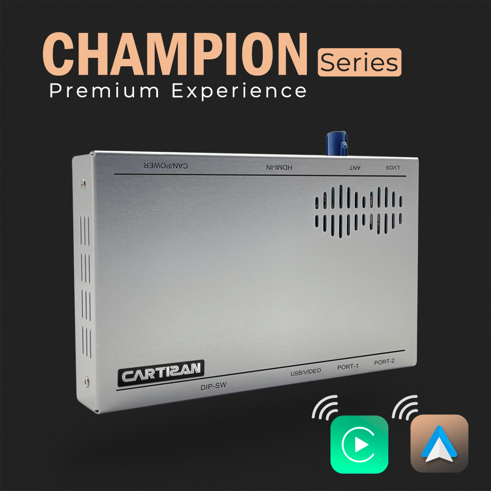 CHAMPION Series-Wireless CarPlay and Android Auto OEM retrofit interface-Premium Experience