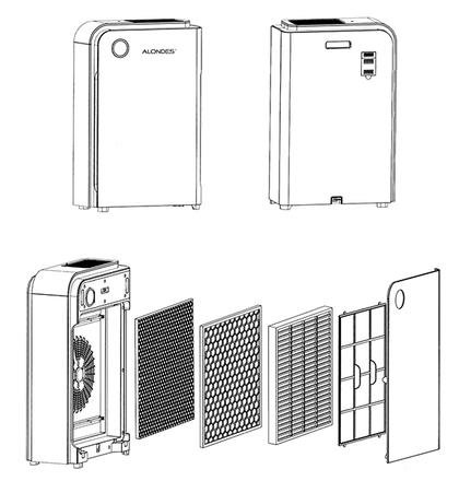 ALONDES  tower air purifiers