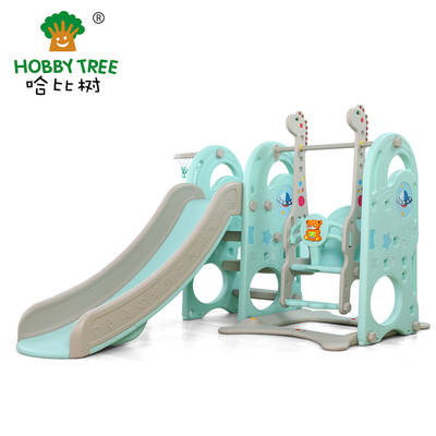 Commercial indoor plastic slide and swing set
