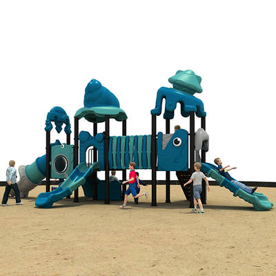 ocean animal theme Kids Outdoor Playground Slide equipment HS18109W-O
