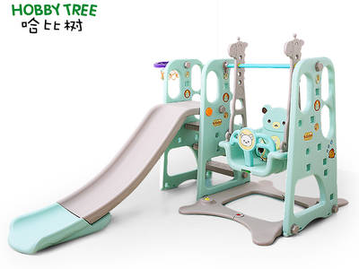 Classic theme wholesale cheap children indoor kids slide and swing set