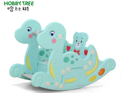 New product dinosaur theme kids plastic rocking rider toy