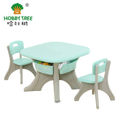 Children learning table and chairs for daycare center