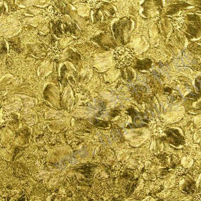 PVC bright gold rose pattern leather paper