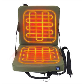 Folding Bench Chair Heated Seat Cushion with Backrest Fishing Cushion Seat