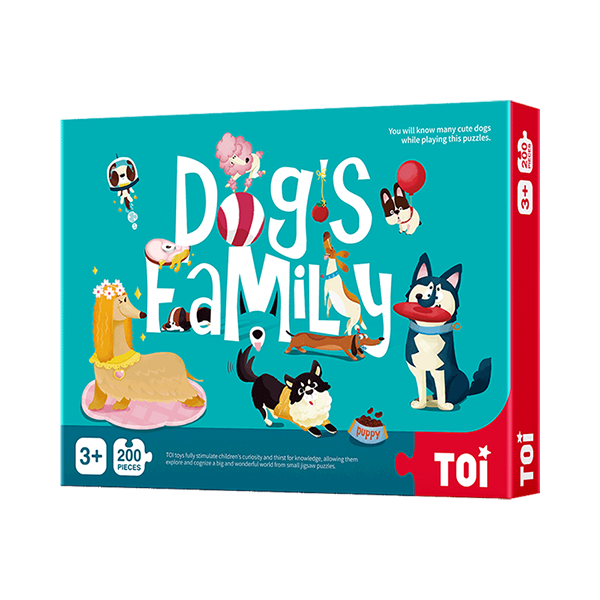 200Pieces  Dog's family Children Toy Jigsaw Puzzles