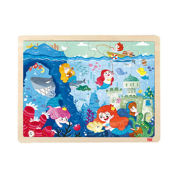 TOI Class Puzzle Mermaid Educational Wooden Children Jigsaw Puzzles Toy For Children Aged 3+