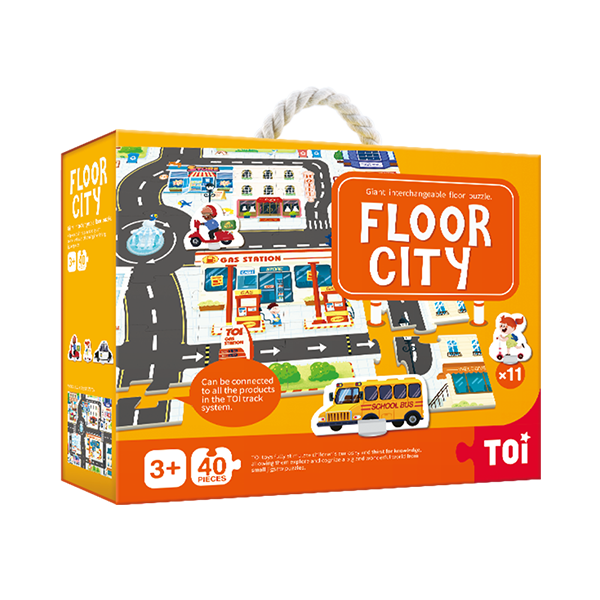 TOI Giant Floor Puzzle Floor City Paper Educational Jigsaw Puzzle For Kids 
