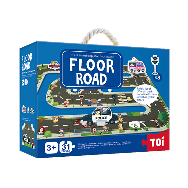 TOI Giant Floor Puzzle Floor Road Paper Educational Jigsaw Puzzle For Kids 