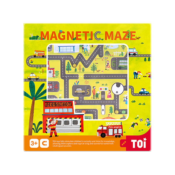 TOI Board Game Magnetic Maze Game Farm Tree Wooden Educational Toy For Kids 