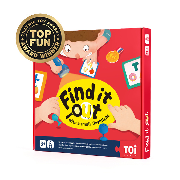 TOI New Arrival Board Game Find It Out With A Small Flashlight Educational Game For Kids