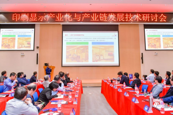 The technical seminar on printing display industrialization and industrial chain development was grandly held