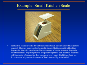 Small Kitchen Scale