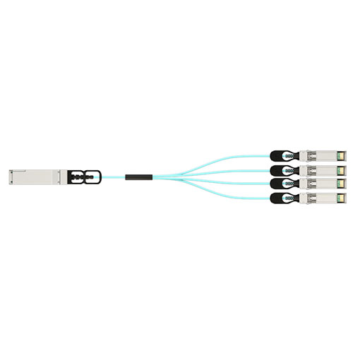 100G QSFP28 to 4xSFP28 breakout Active Optical Cables