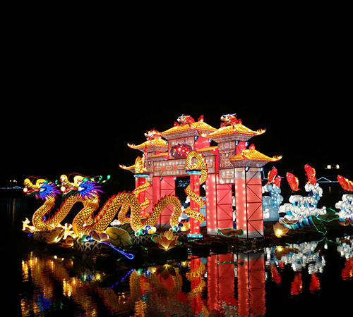 Long Chinese Style Dragon Lantern festival Decorations for Events -dragon boat