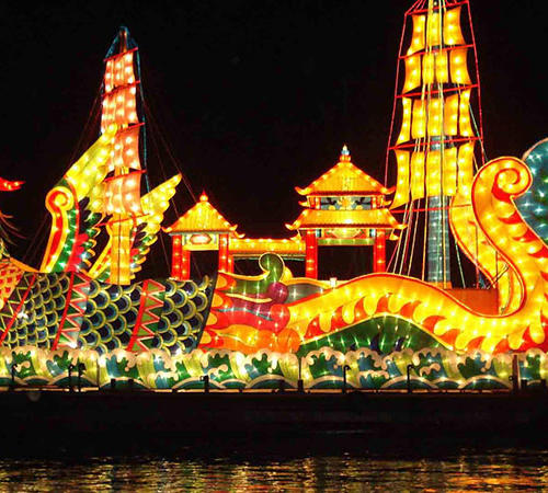 parade float-chinese lantern art