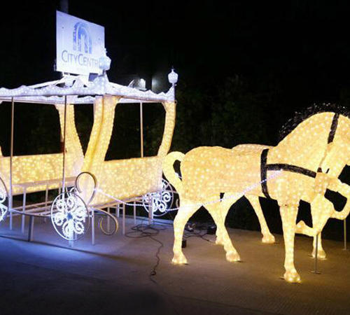 灯光雕塑-马车造型