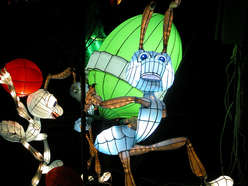 festival lamp-sculpture lantern-Ants moving house