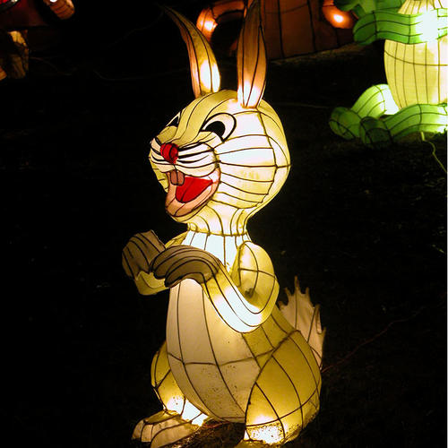雕塑彩灯-兔子造型