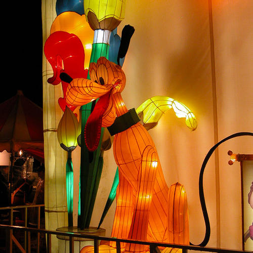 雕塑彩灯-米老鼠系列-狗狗高飞