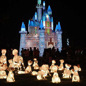 The lantern light festival- Fairy tale series- dogs and the castle