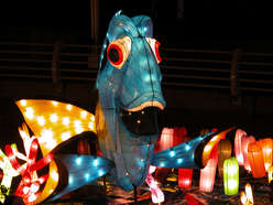 雕塑彩灯-鱼造型