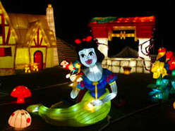 雕塑彩灯-童话系列-白雪公主和七个小矮人