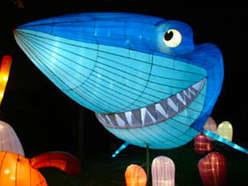 雕塑彩灯-动画-海底总动员-蓝色鲨鱼