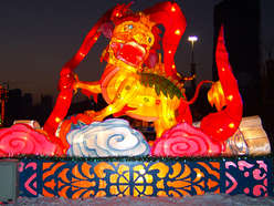 雕塑彩灯-中国神话传说-麒麟