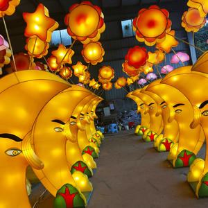 chinese lantern lights outdoor-The moon corridor.