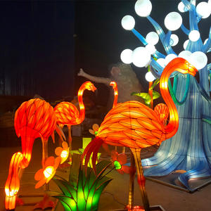 cool chinese lanterns-lantern on land-flamingo 
