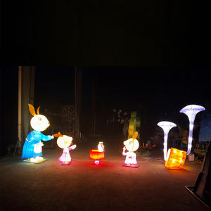 Chinese Lantern Art And Craft-Mother Rabbit And Her Children