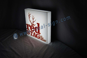 red stag acrylic led light box